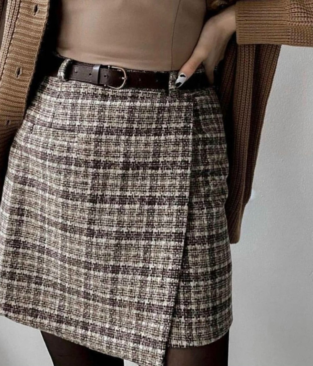 юбка в клетку,твидовая мини юбка,женская клетчатая юбка,юбка с поясом,твидовая юбка в клетку