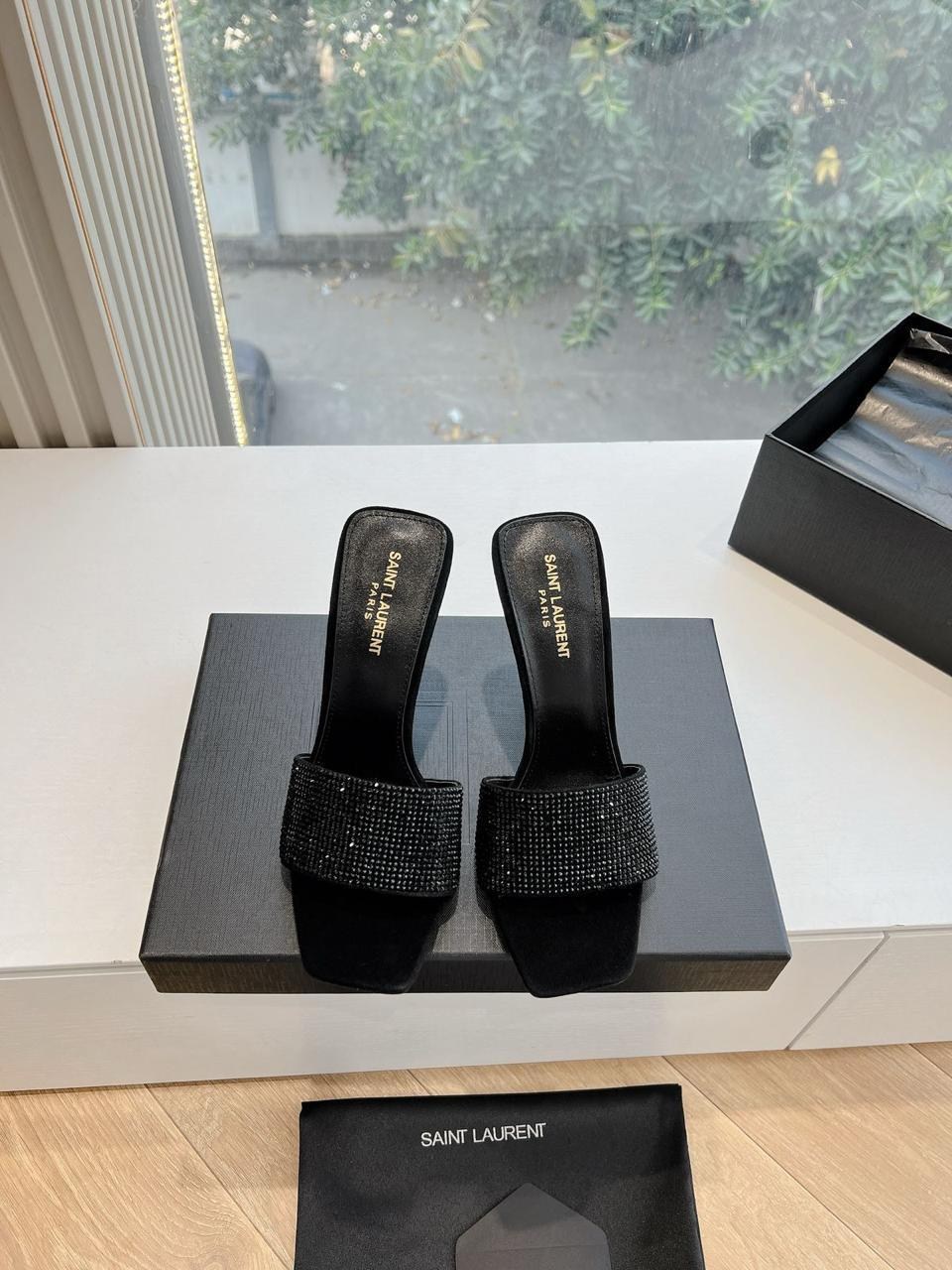 босоножки saint laurent,,мюли на каблуке,босоножки женские,каблуки женские