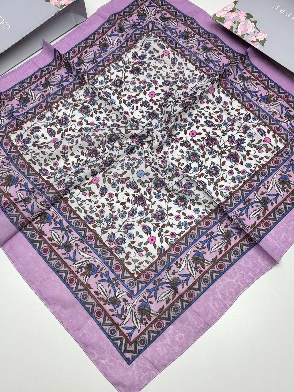 платок женский с рисунком,платки женские,платок женский с рисунком 60*60 см арт. 1219235,платок женский хлопок,платок 100х100 шелк