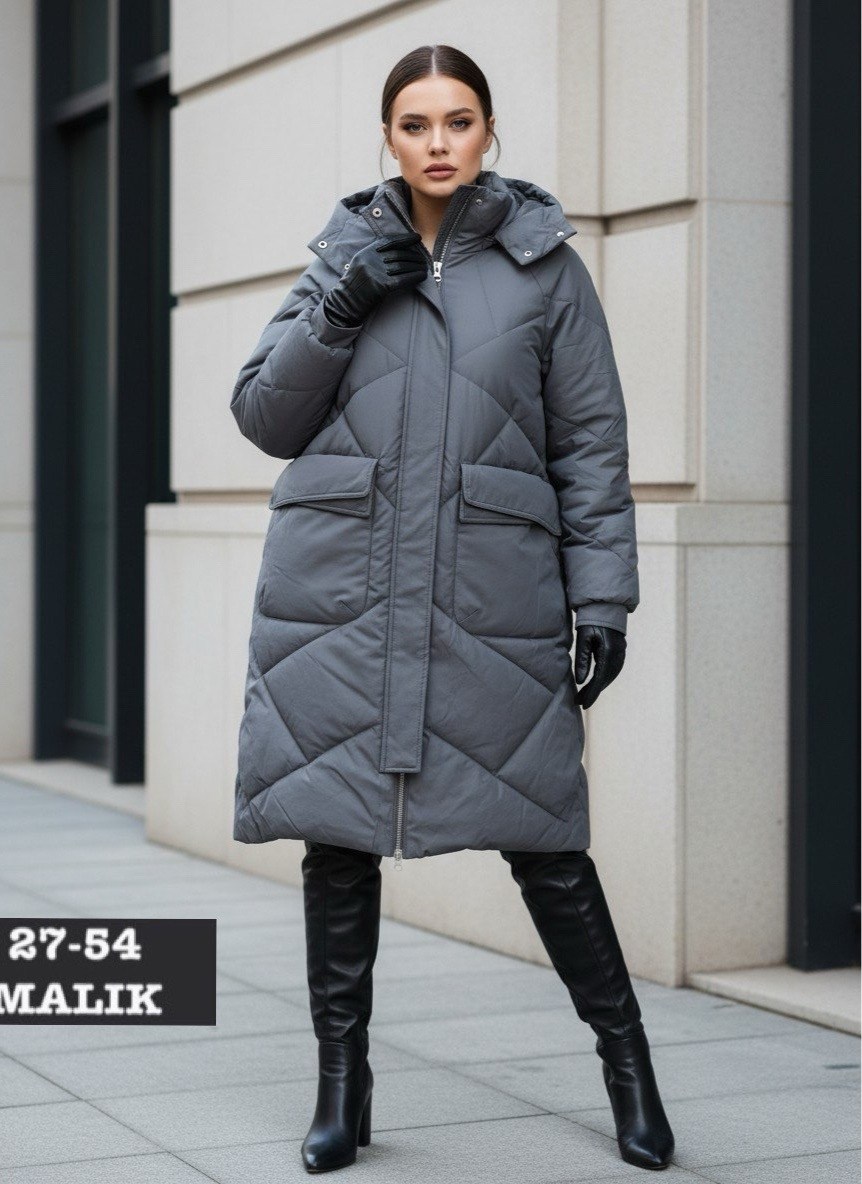 пальто twin tip 43809 зимнее серо-зеленое,пальто пуховик зимнее стеганое с капюшоном twin tip,пуховик женский,пальто зимнее,пальто пуховик зимнее стеганое с капюшоном twin tip серо-зеленое