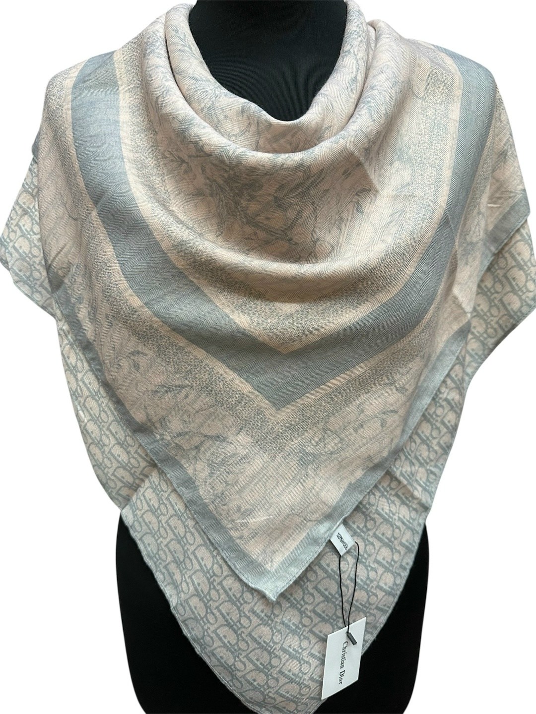 серый платок луи виттон,кашемировый платок,брендовый платок,платки женские,палантин женский