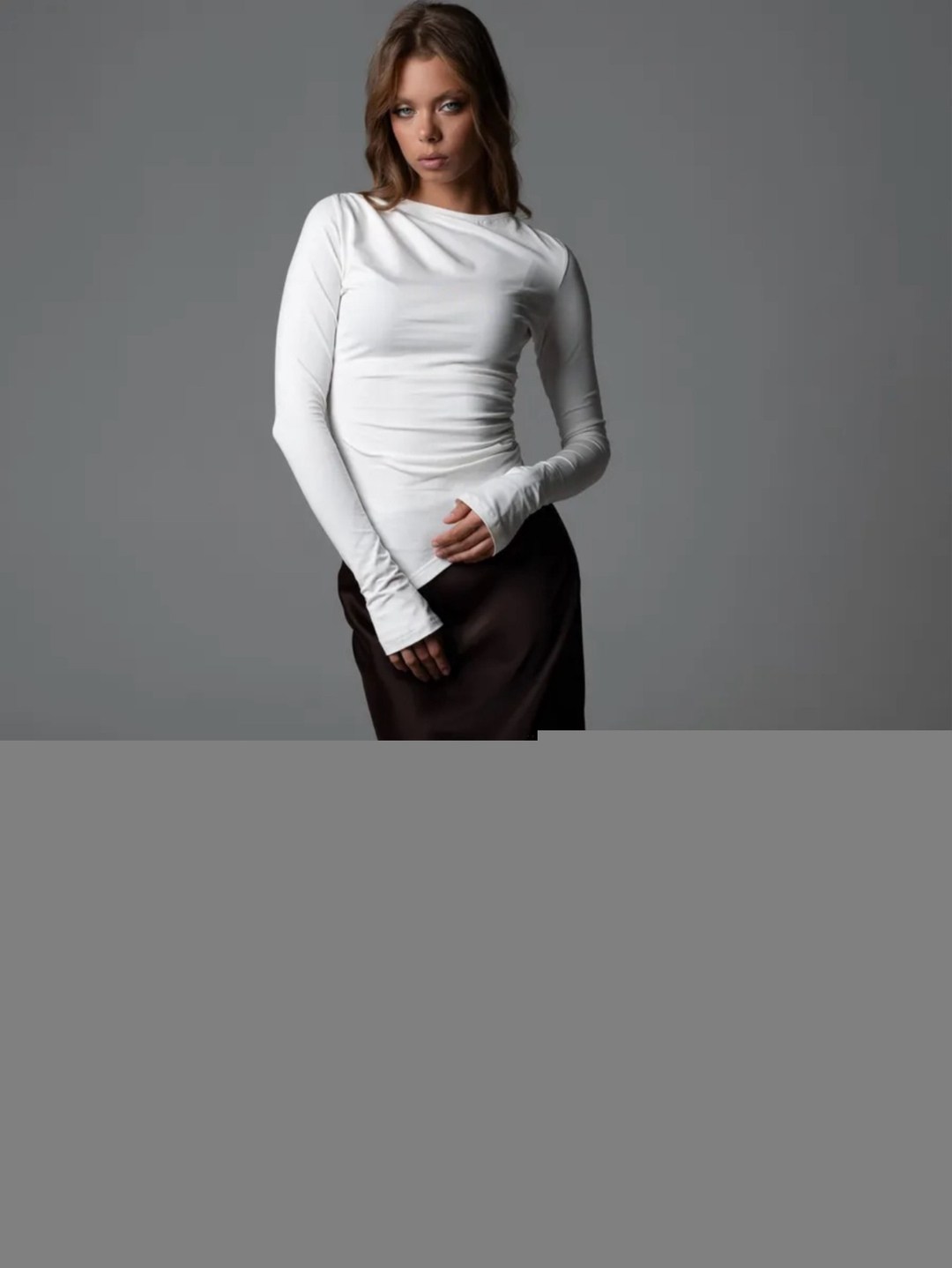 лонгслив женские,лонгслив обтягивающий,лонгслив белый облегающий с длинным рукавом misty pine 338510033,лонгслив,лонгслив облегающий с длинным рукавом полупрозрачный piramida 368943622