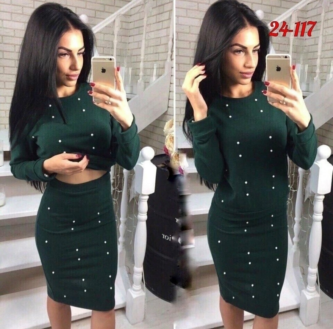 костюм юбка кофта с бусинами,костюм женский с юбкой,трикотажный костюм с юбкой,трикотажные костюмы,костюм женский