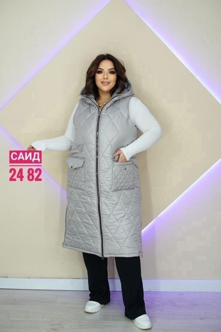 жилетка женская,жилет утепленный женский,женская верхняя одежда больших размеров,жилет женский утепленный удлиненный стеганый,жилет женский