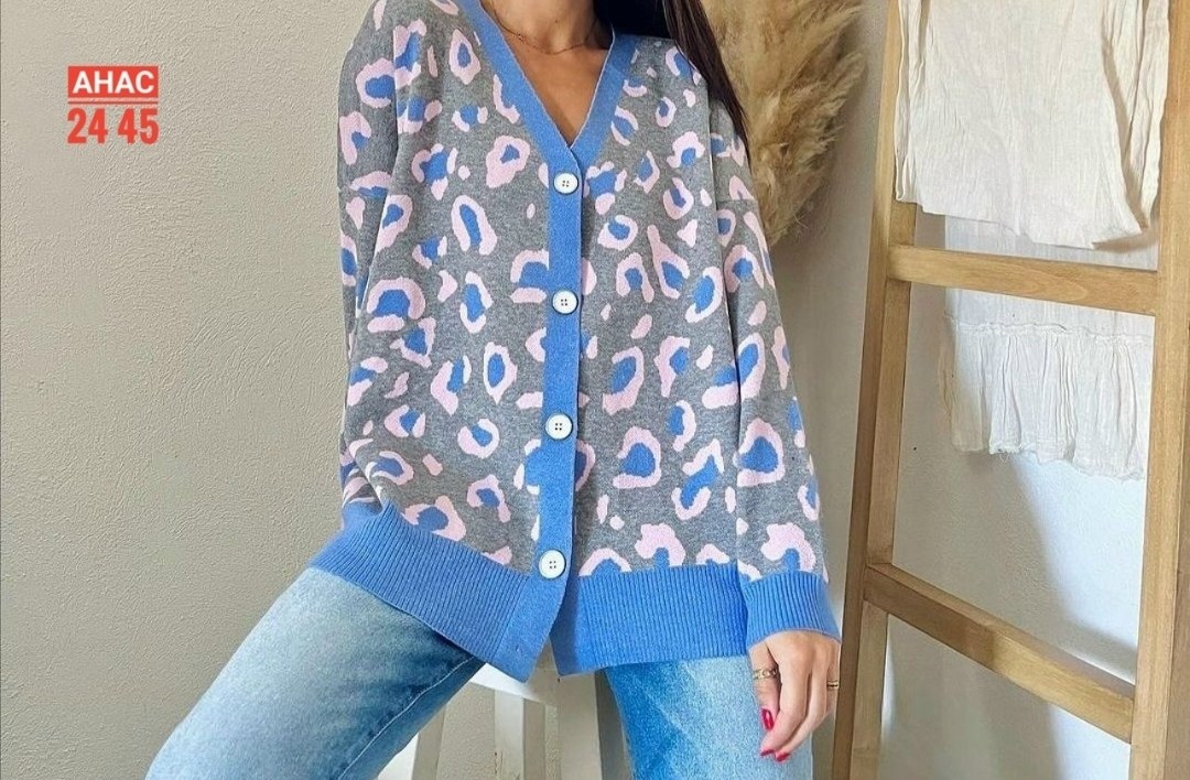 кардиган,кофта кардиган,кардиган женский,женский вязаный кардиган с леопардовым принтом,вязаный кардиган