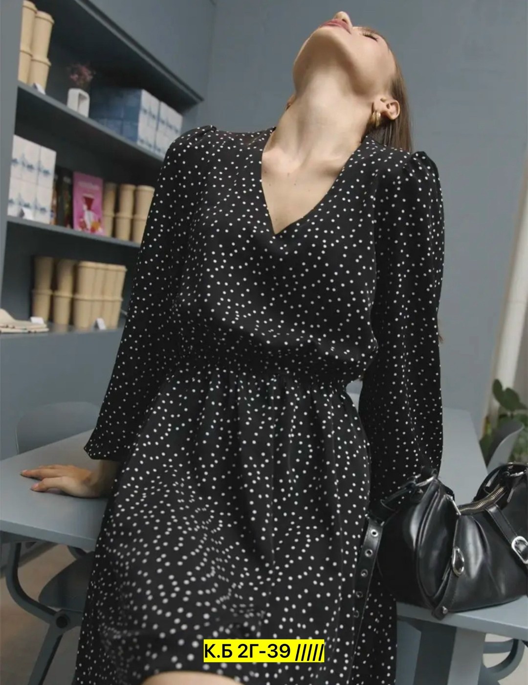 платье миди повседневное в горошек,платье женское в горошек,женское платье в горох,платье в горошек приталенное,платье
