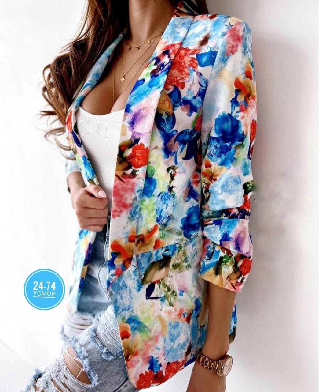 пиджак женский ,пиджак с цветочным принтом,цветной пиджак женский,пиджак с принтом,жакет с цветочным принтом