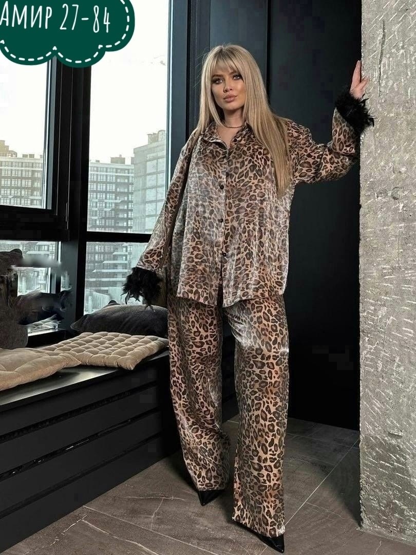 костюм женский леопард,костюм с брюками,костюм с брюками палаццо,женский костюм,женский леопардовый костюм