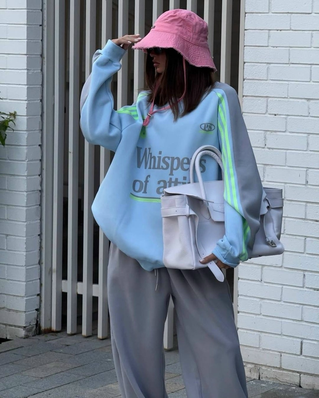 свитшот attire свободного кроя,брюки свободные,спортивный брюки,широкие брюки