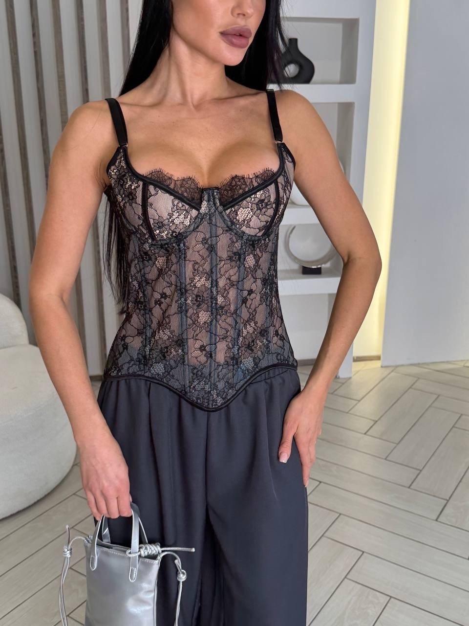 женские брюки,корсет топ,брюки палаццо,атласный комбинезон