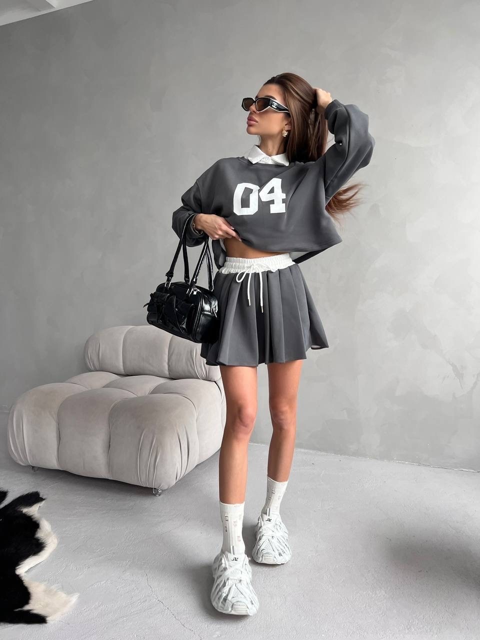 костюм юбка кофта,костюм: юбка и свитшот,костюм с юбкой,свитшот с юбкой,юбка и кофта