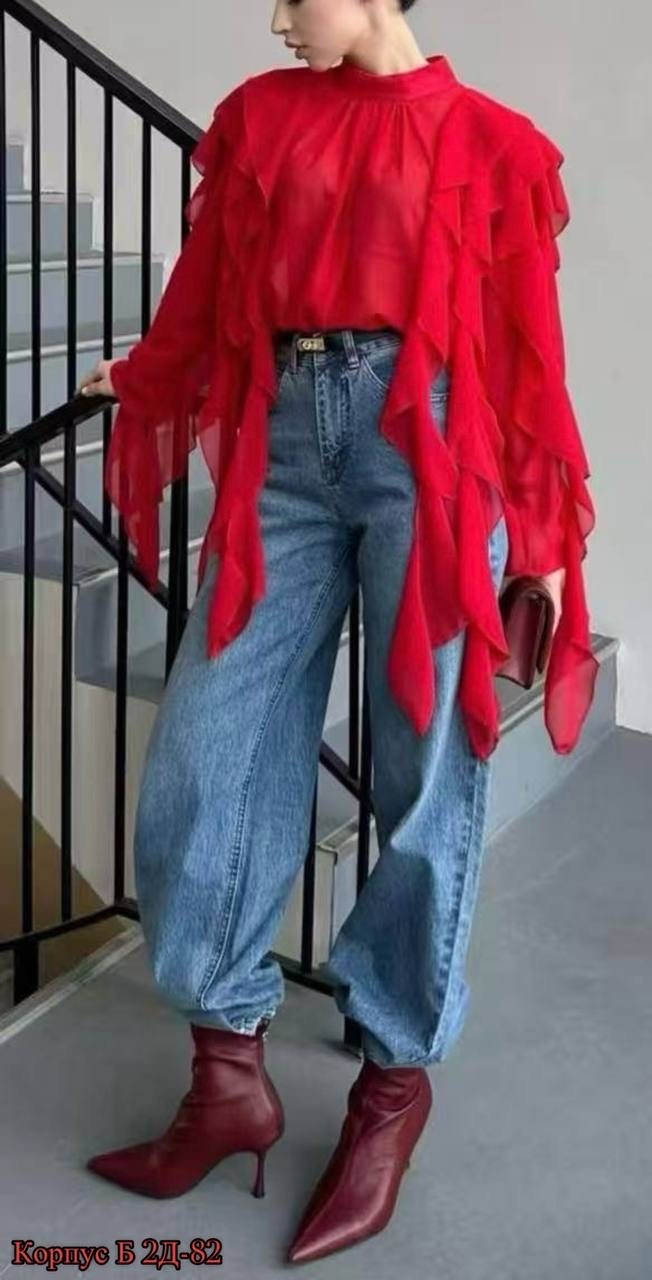 блузка с оборками,шифоновая блузка,блузка шифоновая на завязках с воланами,женская блуза,женская блузка