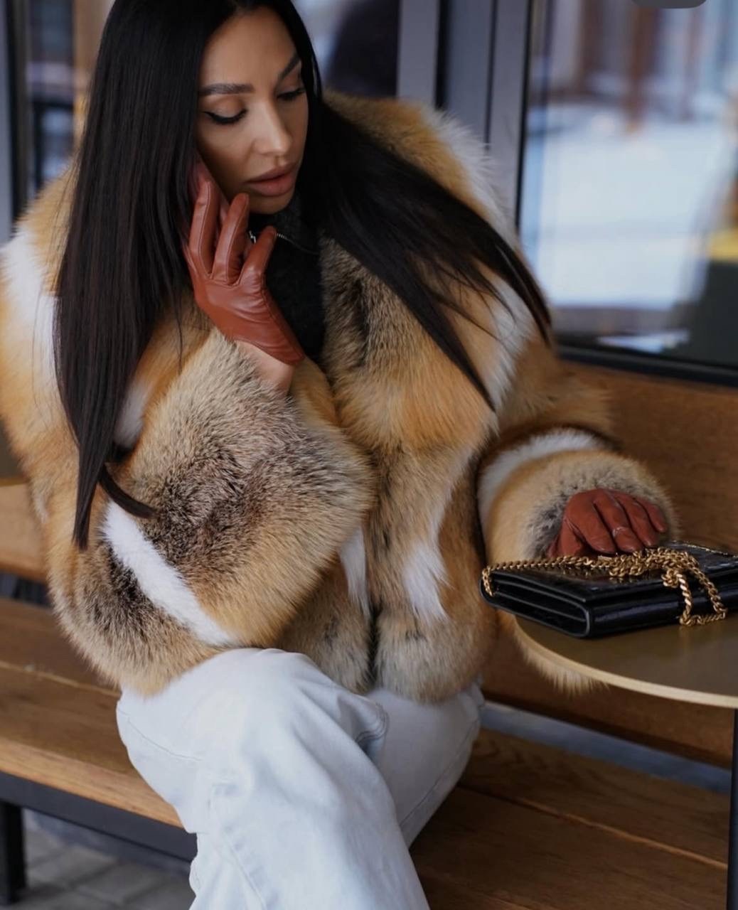 шуба из лисы,шуба из меха лисы fur_avenue,короткая шуба из лисы,шуба лиса,женская шуба