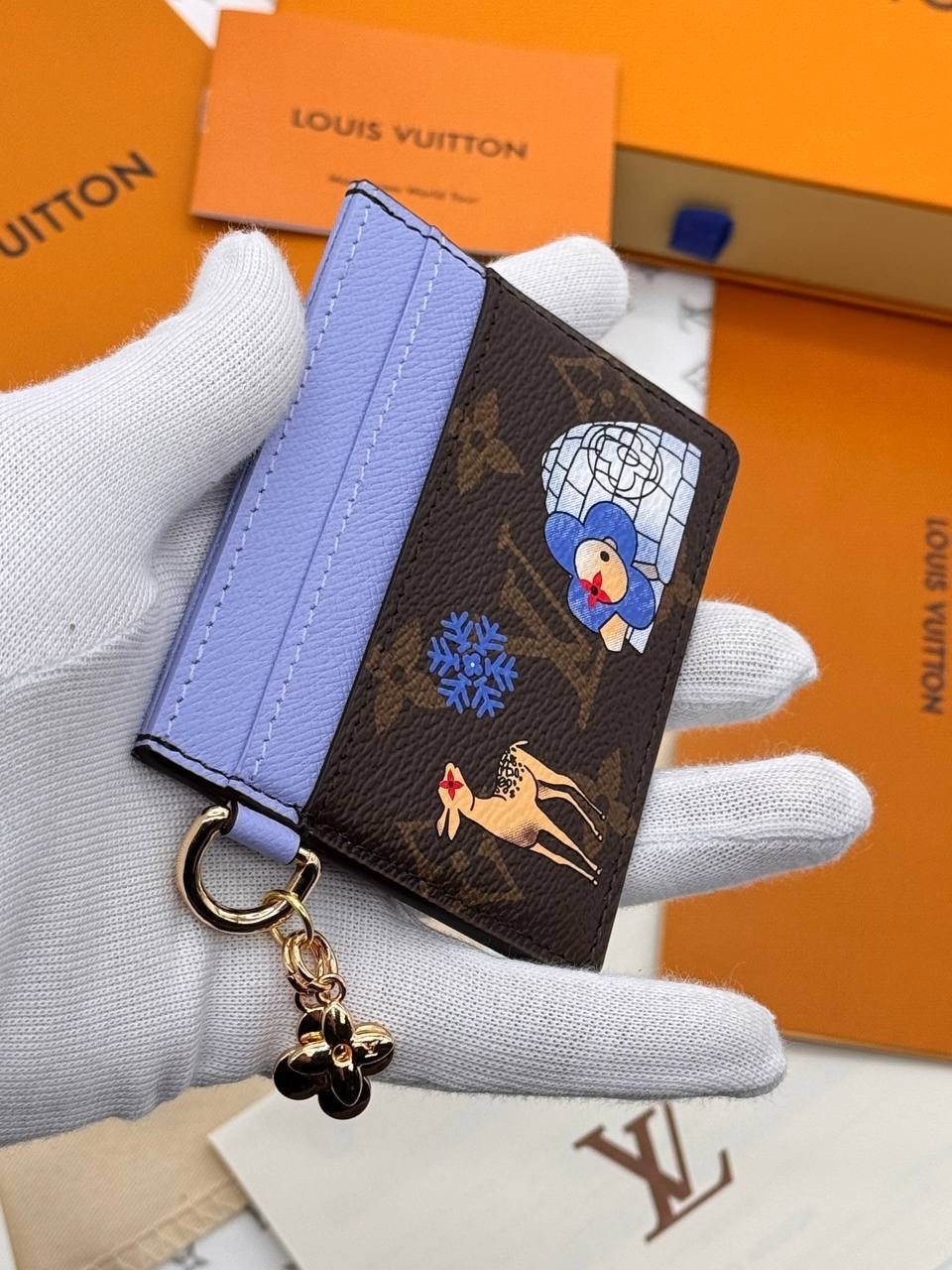 louis vuitton картхолдер,louis vuitton кошелек,визитница картхолдер louis vuitton,брелок для сумки,женские кошельки