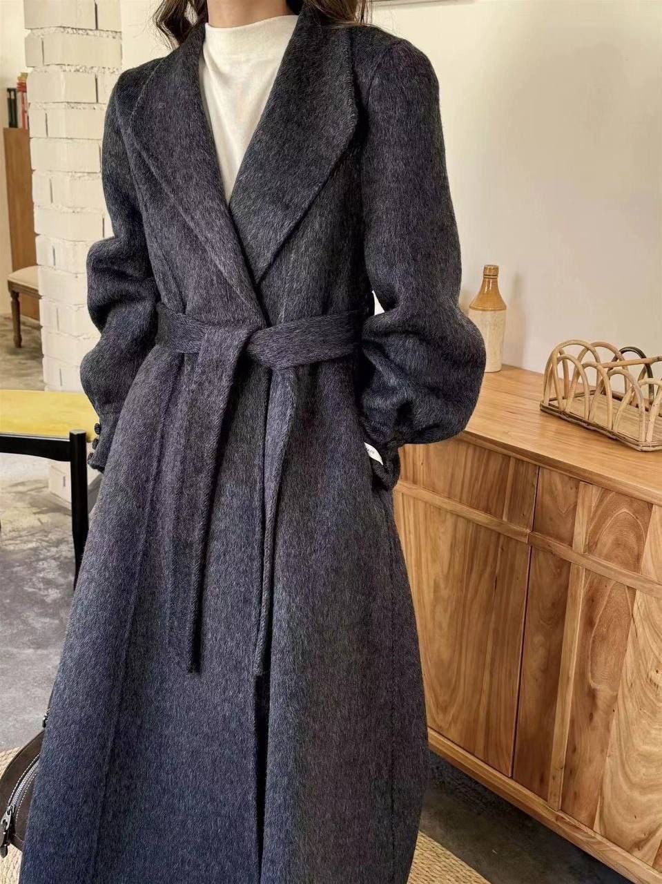 корейское элитное женское длинное шерстяное пальто,шерстяное пальто,корейское зимнее пальто женское длинное шерстяное пальто,элегантное кашемировое пальто,пальто женское