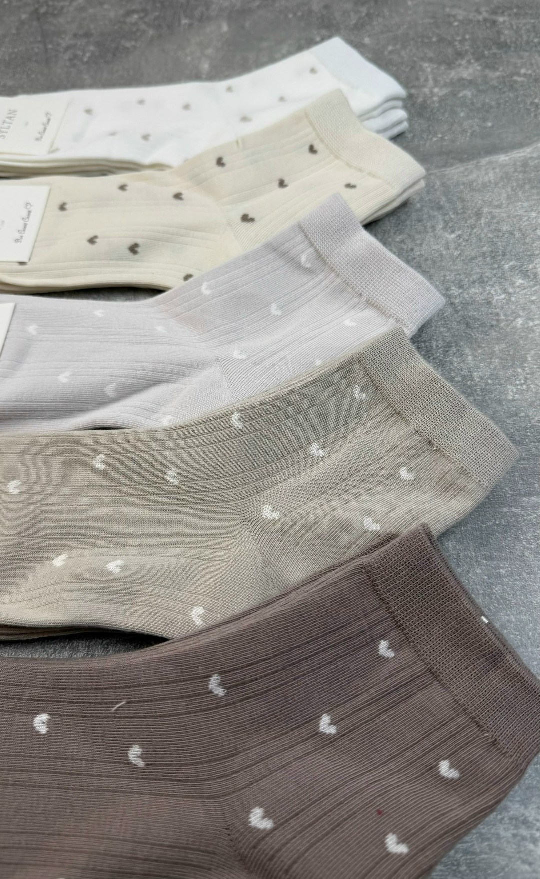 носки женские,носки средние спортивные в горошек набор 5 пар syltan,носки хлопковые высокие набор 5 пар turkan,носки набор длинные,комплект носки женские