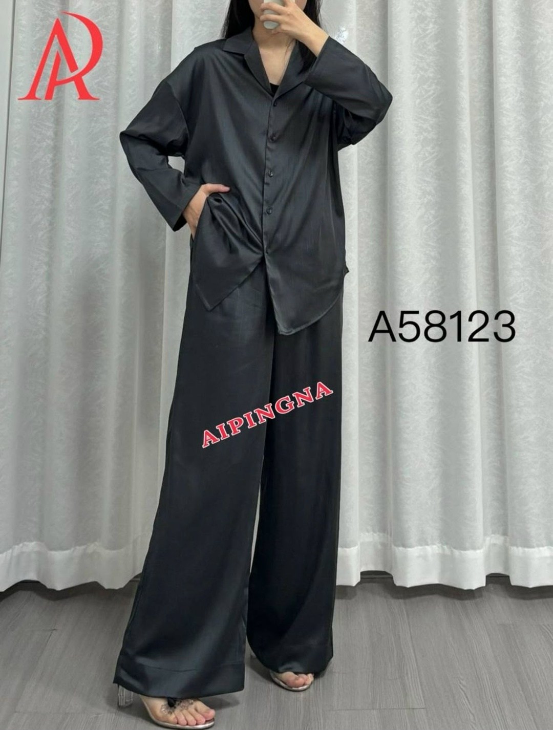 шелковый пижамный комплект,костюм женский,домашние костюмы,костюм домашний женский,hiloc 2025 элегантные шелковые пижамные комплекты