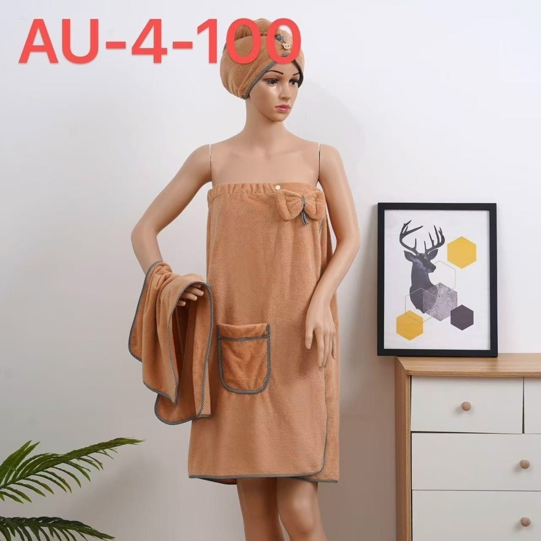 набор для сауны женский чалма и полотенце,полотенце халат,халат для бани,набор для сауны женский,женский банный набор