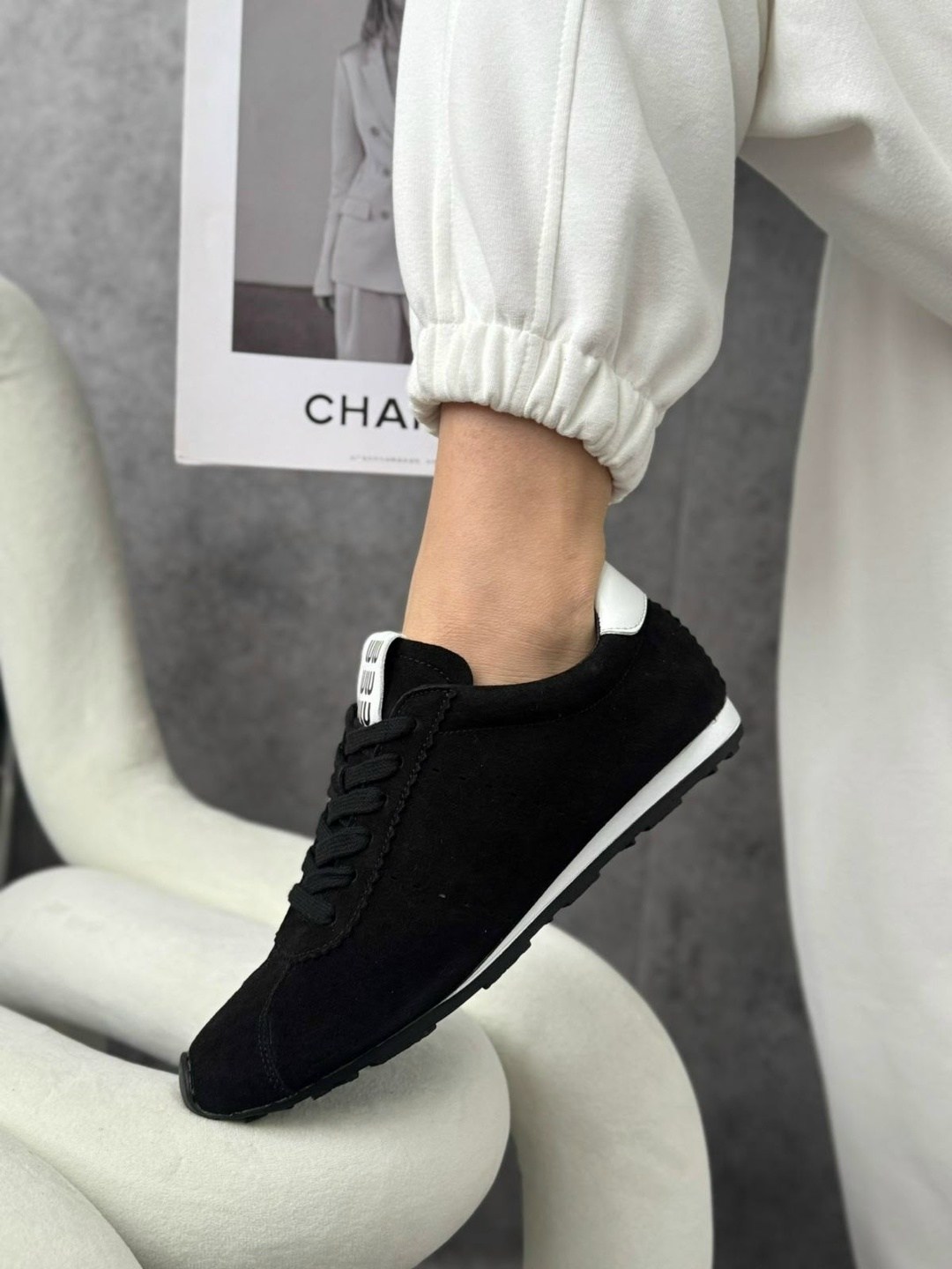 кеды chanel черные замшевые,замшевые кроссовки,,кроссовки женские chanel a115597 чёрные,chanel кроссовки