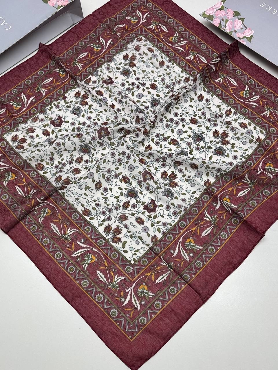 платок женский с рисунком,платки женские,платок женский с рисунком 60*60 см арт. 1219235,платок женский хлопок,платок 100х100 шелк