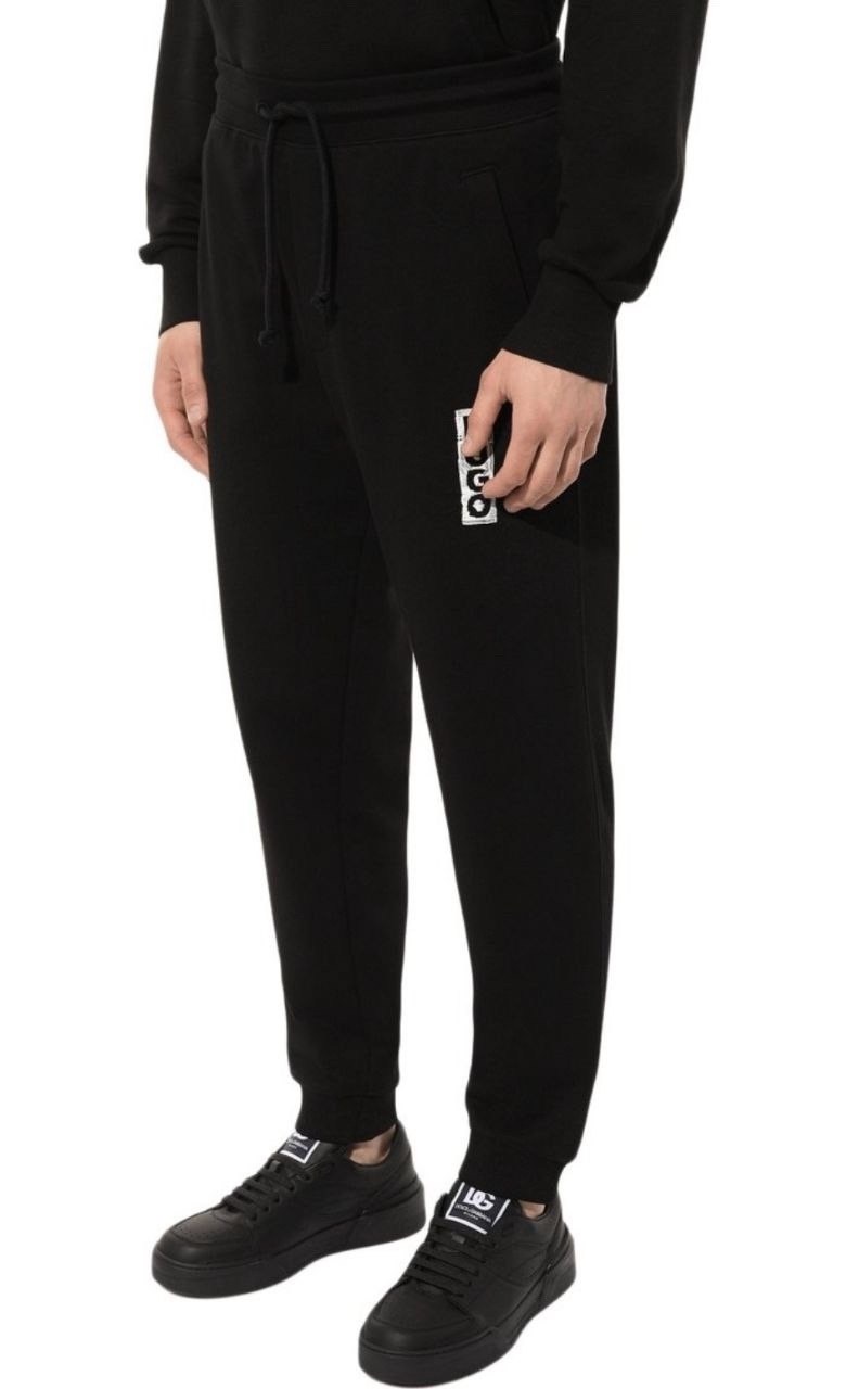 спортивные брюки hugo,хлопковые джоггеры hugo,джоггеры hugo,спортивный брюки,черные спортивные брюки