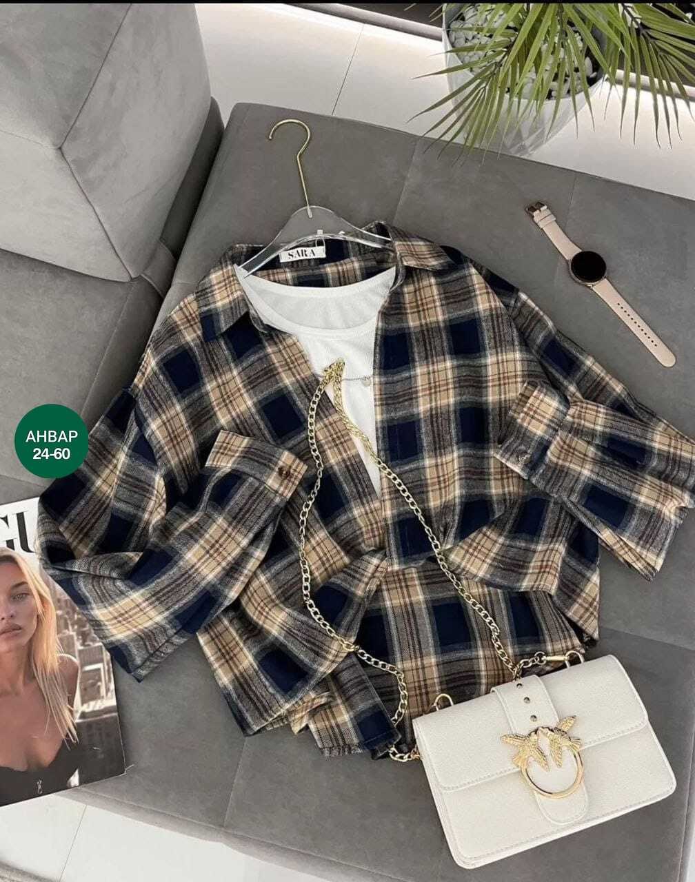 женская рубашка в клетку,рубашка в клетку,рубашка в клетку с майкой beststyle,рубашка оверсайз в клетку,женская свободная рубашка taruxy