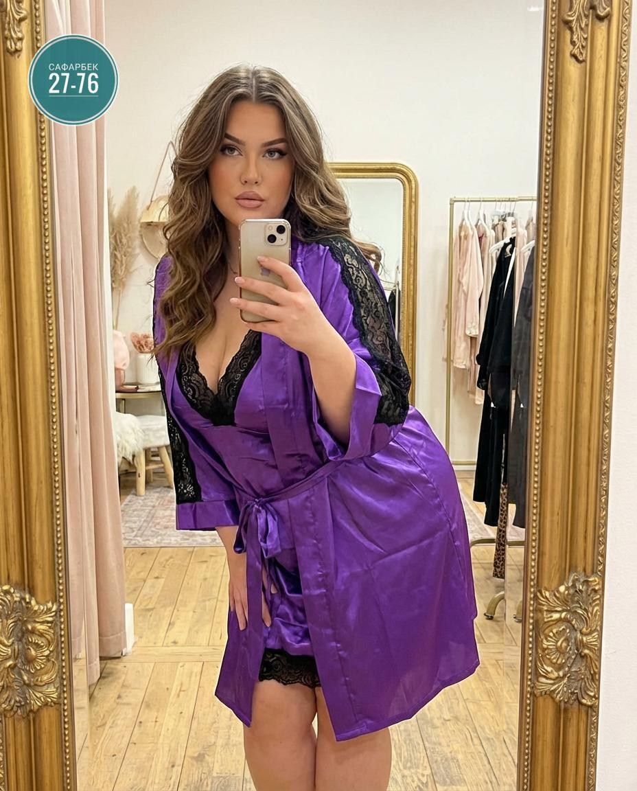 пеньюар женский,пеньюар женский больших размеров,пеньюар,комплект с пеньюаром,пеньюары для полных женщин