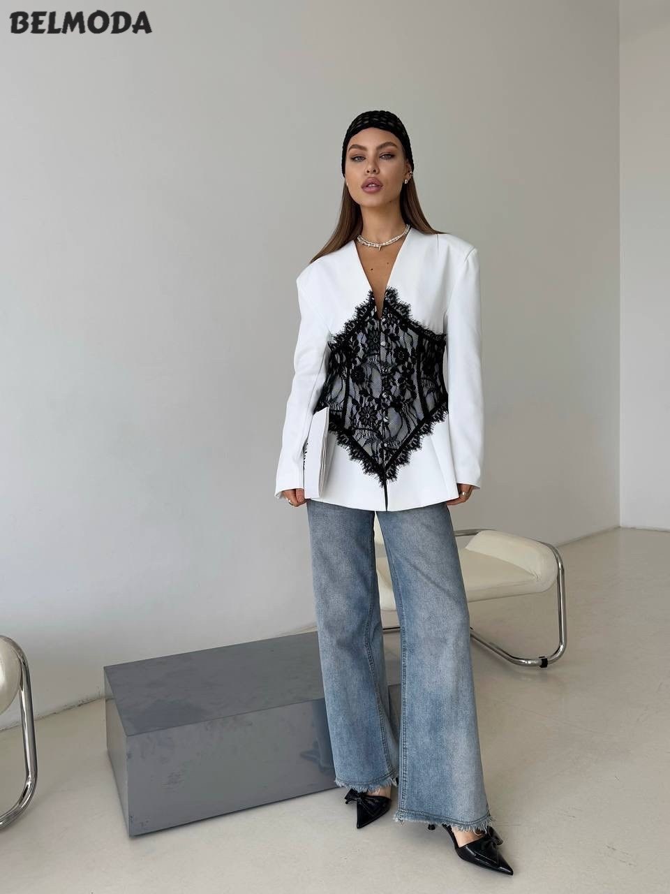 женские жакеты,жакет (пиджак) beauty annette a5408 белый,жакет,женский кружевной пиджак,пиджак с кружевом