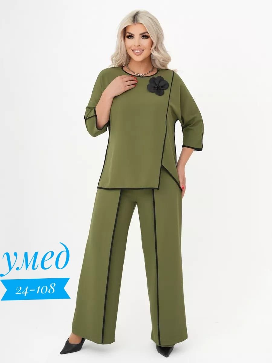 костюм брючный нарядный праздничный вечерний pimari,женский костюм голубой,брючный костюм,брючный женский костюм,брючный костюм с туникой женский