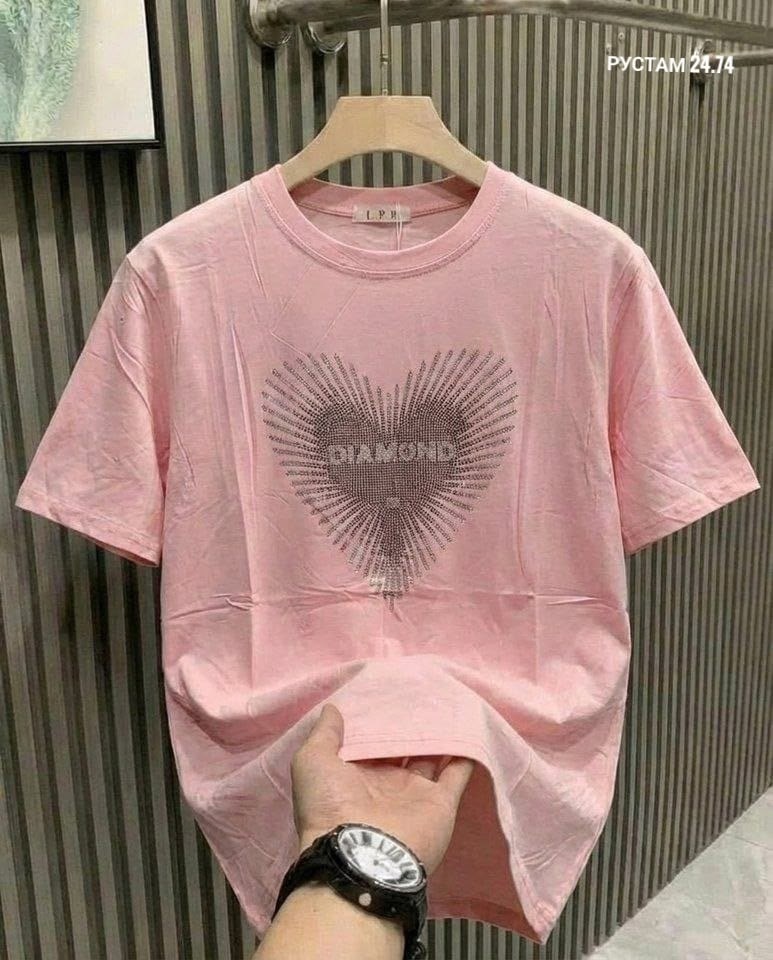 женская футболка,футболка,футболки женская оверсайз,футболка нарядная,футболка с сердечками