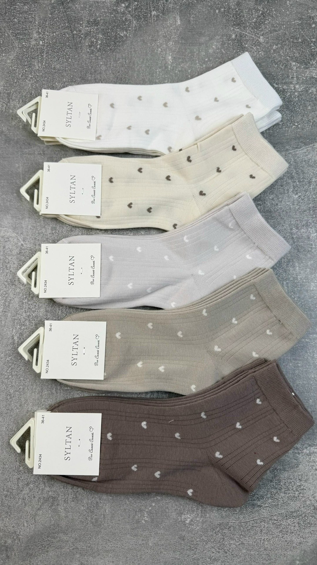 носки женские,носки средние спортивные в горошек набор 5 пар syltan,носки хлопковые высокие набор 5 пар turkan,носки набор длинные,комплект носки женские