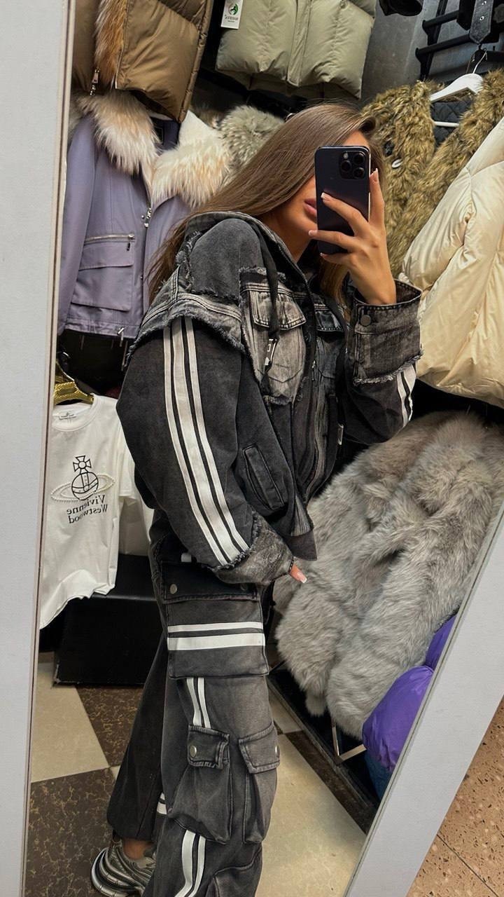 стильная куртка,джинсы карго,джинсовые костюмы женские,джинсовые костюмы,уличная мода