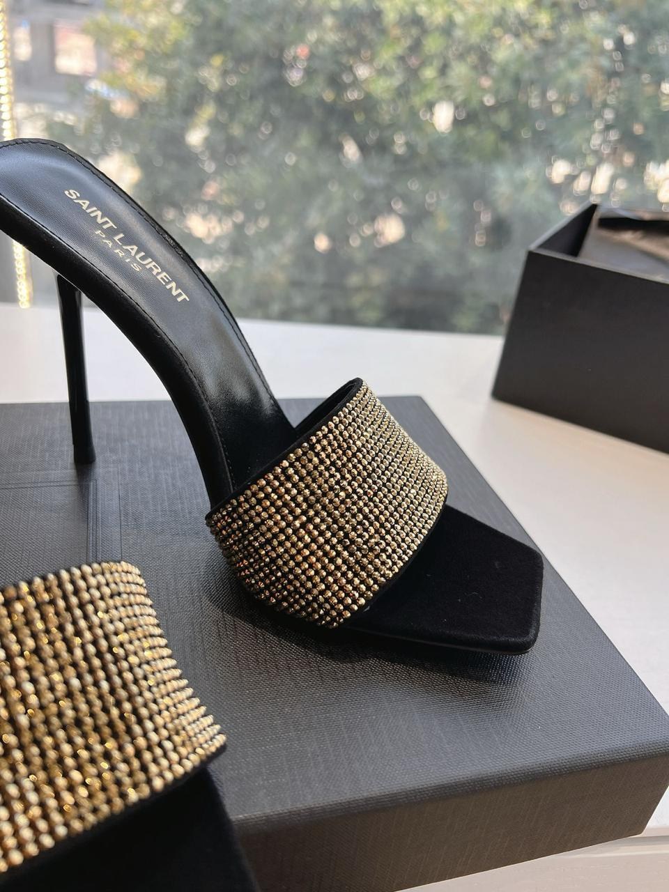 босоножки saint laurent,,мюли на каблуке,босоножки женские,каблуки женские