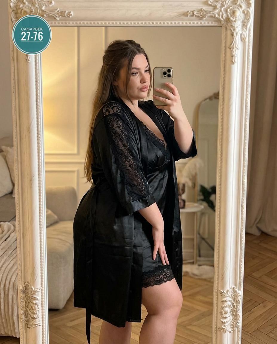 пеньюар женский,пеньюар женский больших размеров,пеньюар,комплект с пеньюаром,пеньюары для полных женщин