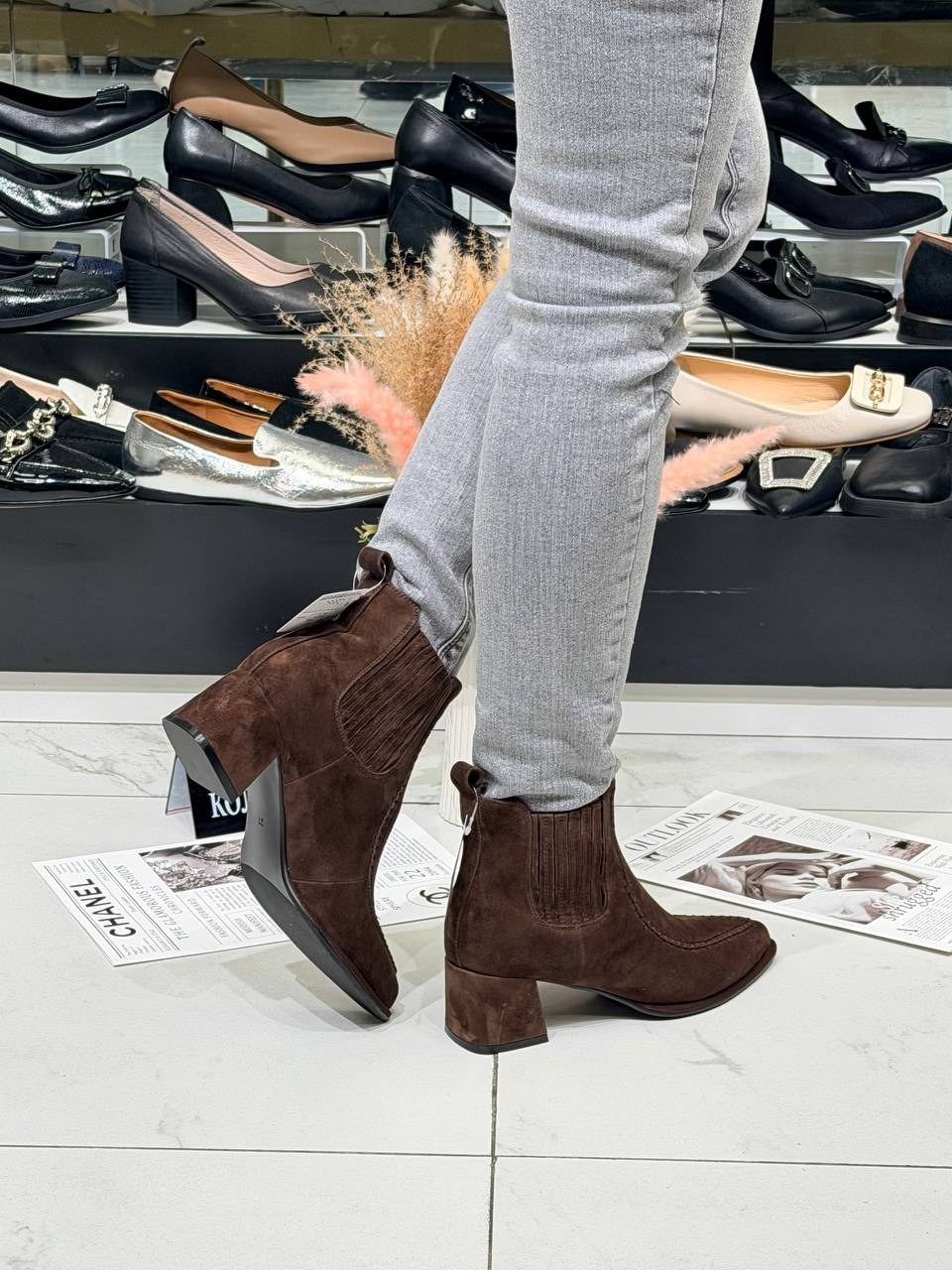 ,ботильоны казаки,ботильоны женские,женская ,женские сапоги весенние замшевые