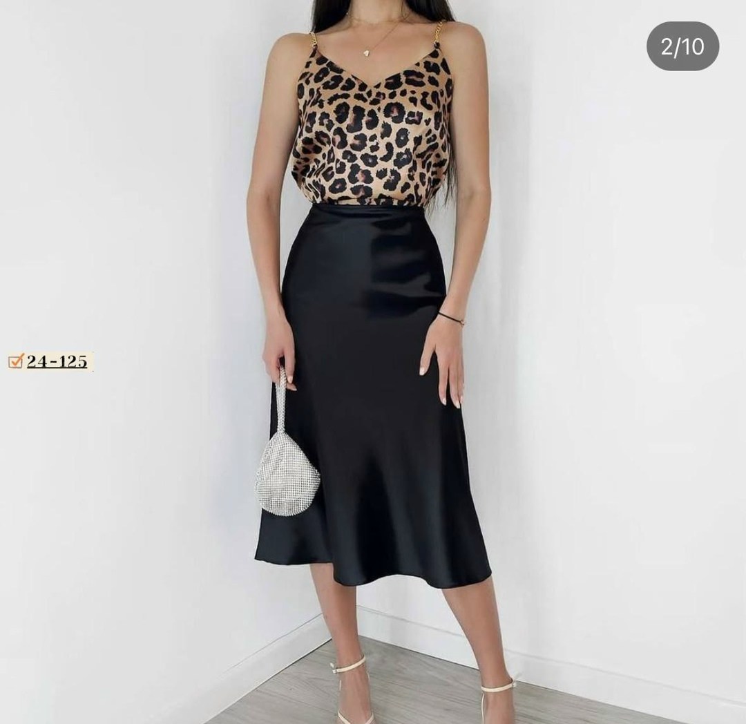 атласная юбка,леопардовая юбка,юбка с леопардовым принтом,костюм с юбкой,атласная юбка миди