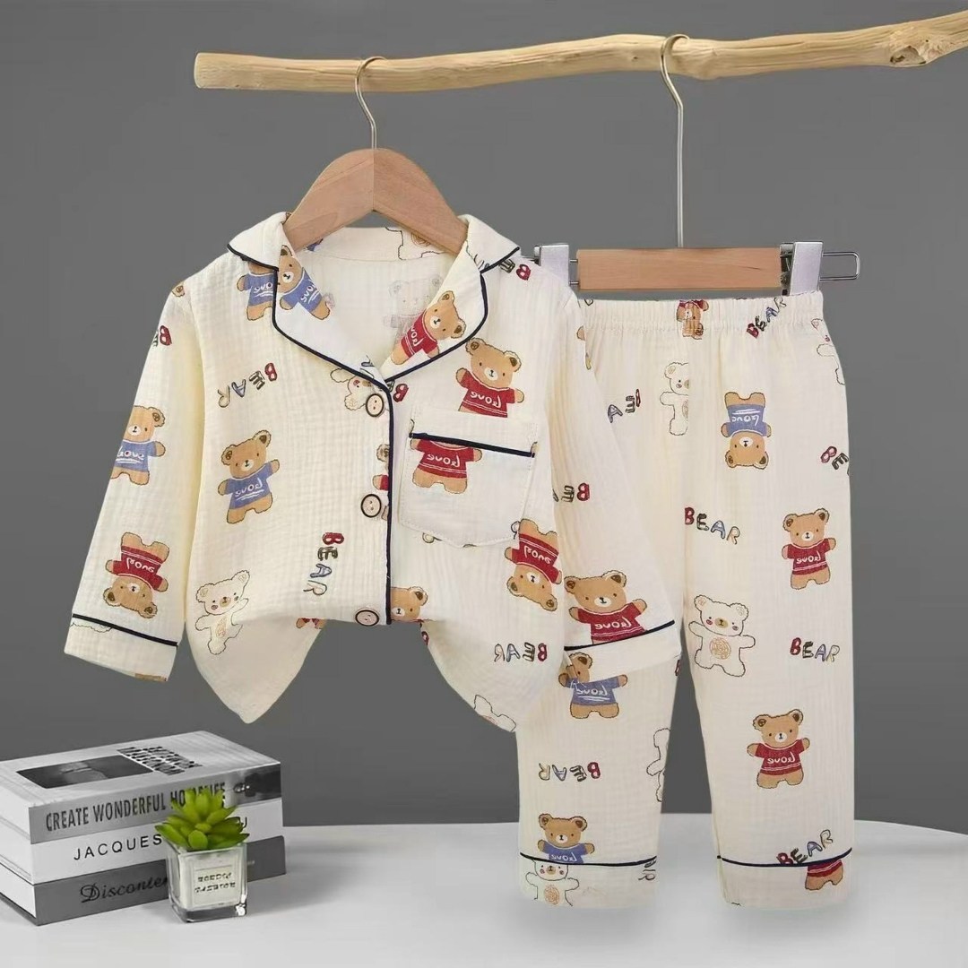 детская муслиновая пижама,детская пижама из муслина,пижама для девочек детская,пижама для малыша,детская пижама