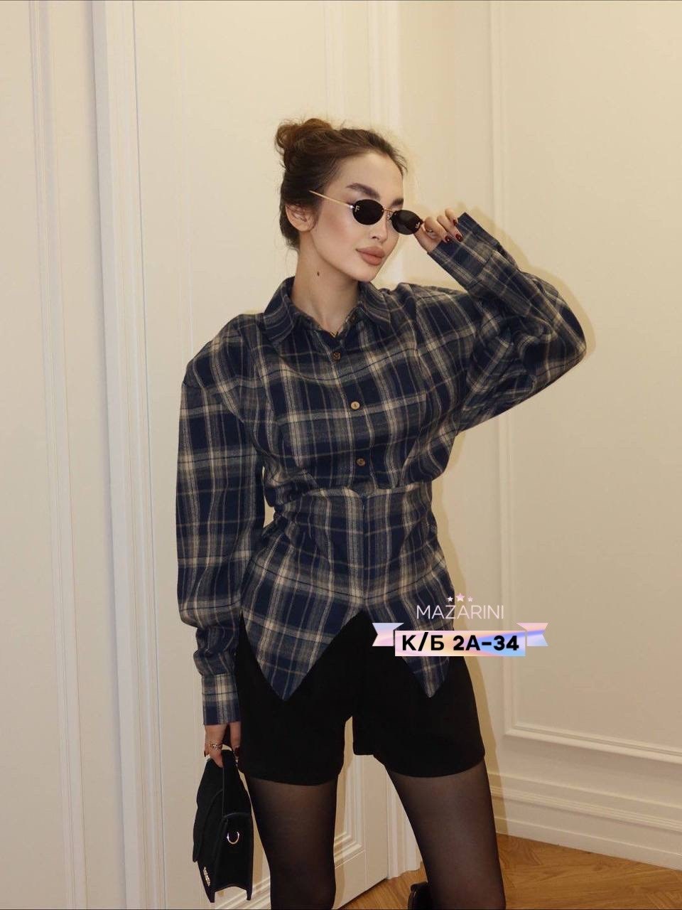 рубашка в клетку оверсайз со стразами perferita,женская рубашка,рубашка модная,рубашка,рубашка в клетку