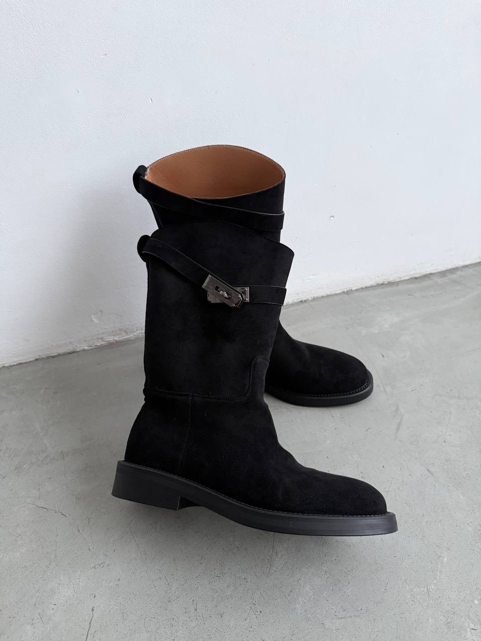 ,сапоги женские демисезонные замшевые j.macabu,сапожки,замшевые женские сапоги,сапоги женские демисезонные замшевые j.macabu цвет черный