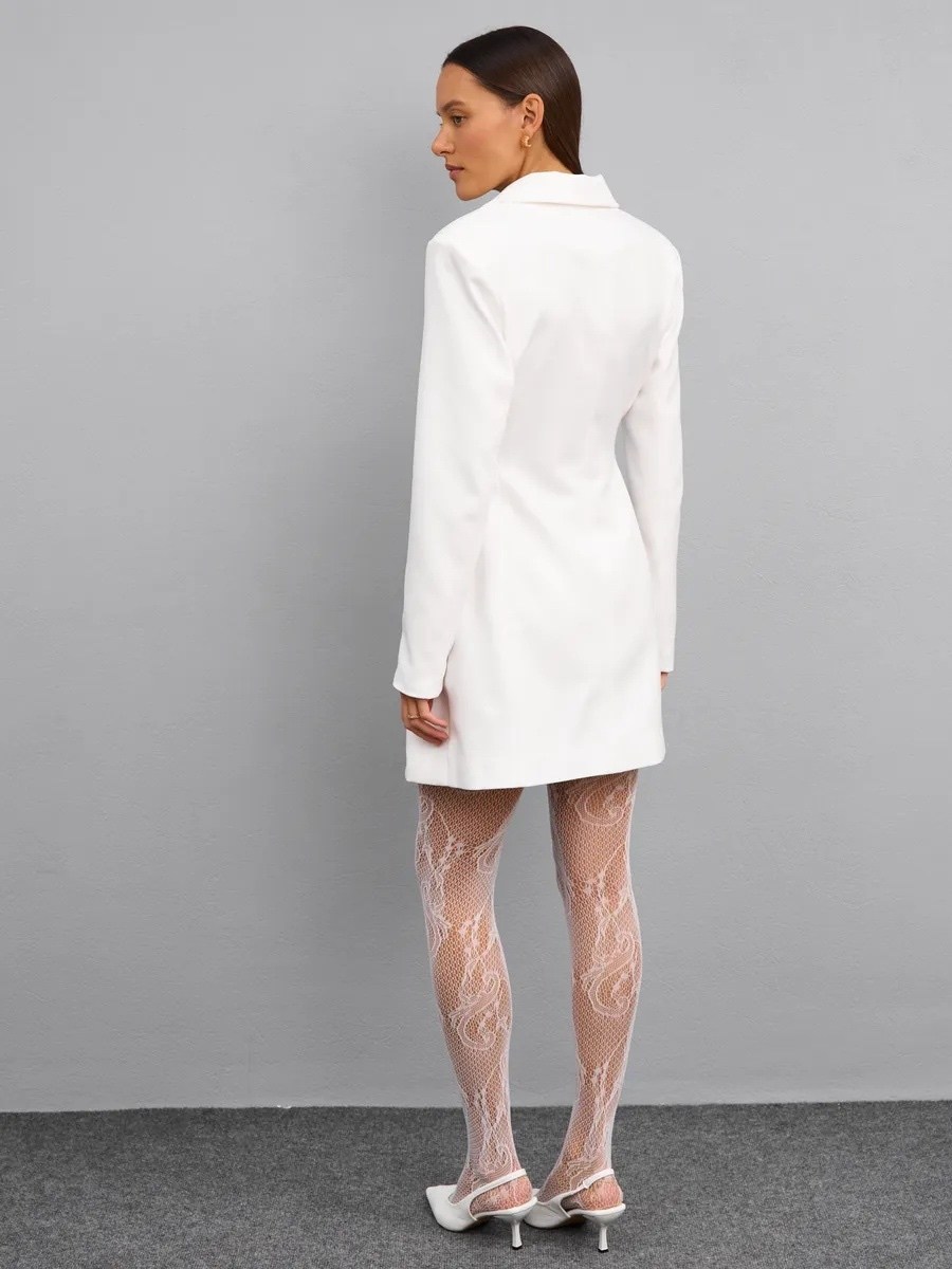 платье пиджак белое,платье пиджак,белое платье жакет,платье-пиджак женское,двубортное платье пиджак