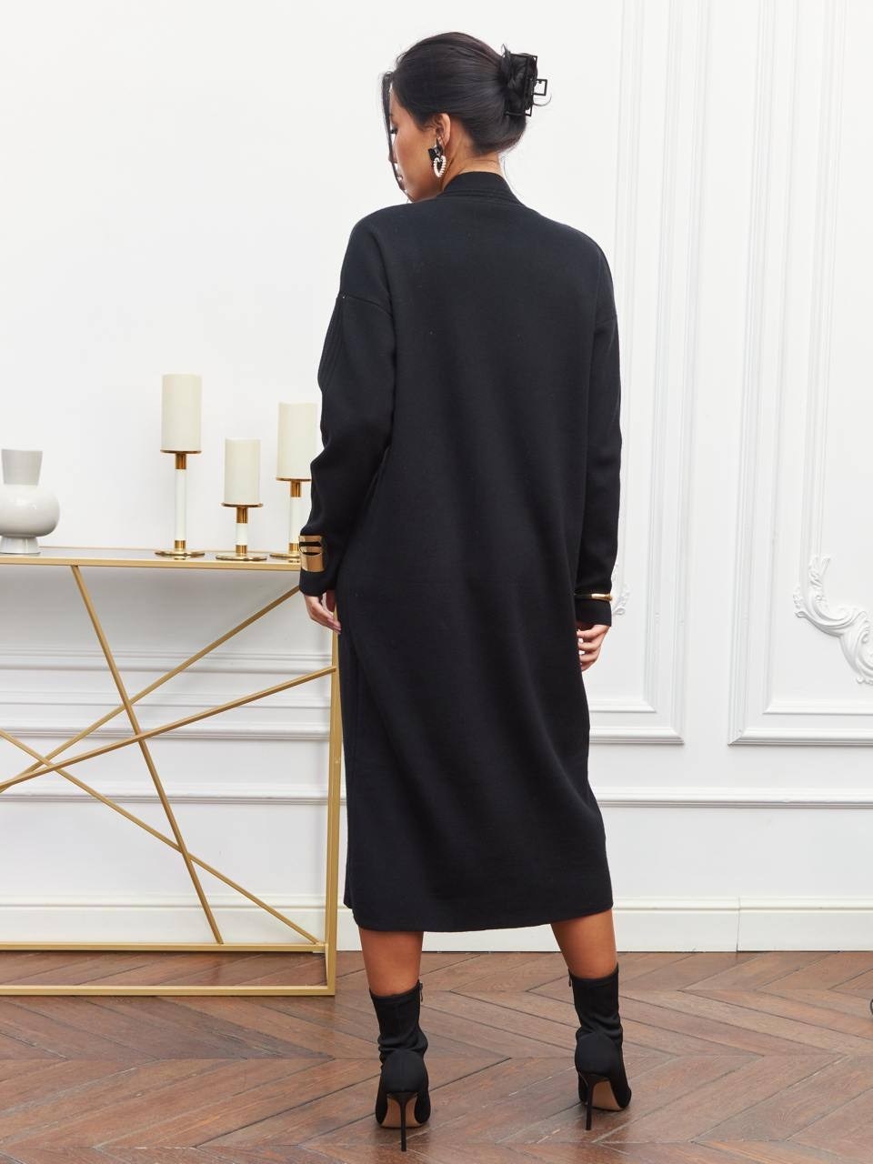 трикотажное платье,модные кардиганы,вязаное платье,кардиган,платье стильное