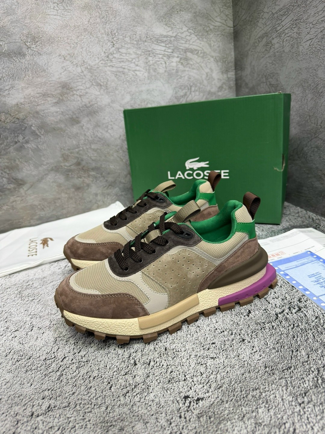 кроссовки lacoste,кроссовки мужские lacoste,кроссовки elite active lacoste,кроссовки для образа жизни женские низкие lacoste, цвет light brown/green,кроссовки мужской lacoste замша, текстиль