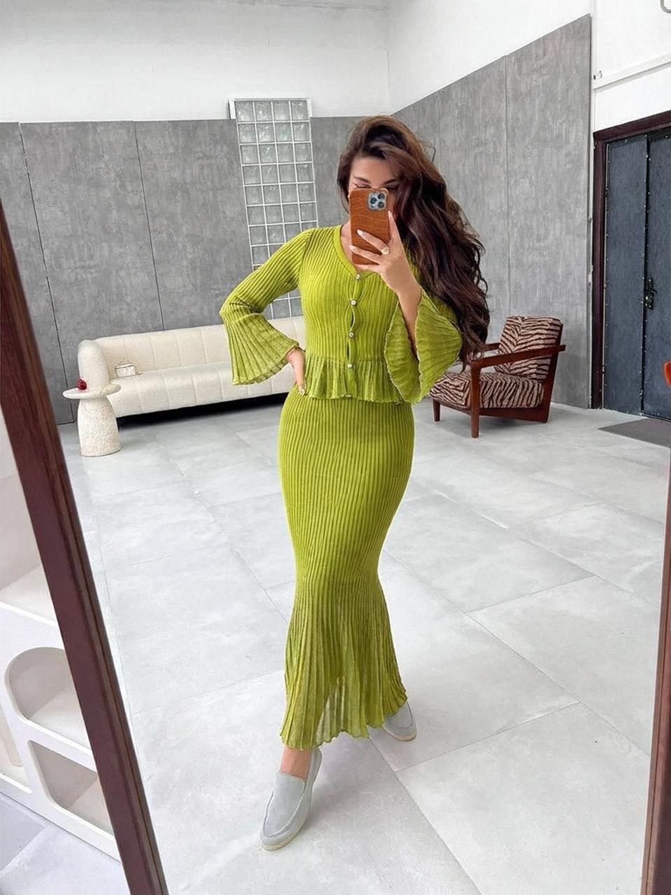 костюм трикотажный с юбкой eberens,,модные наряды,костюм повседневный