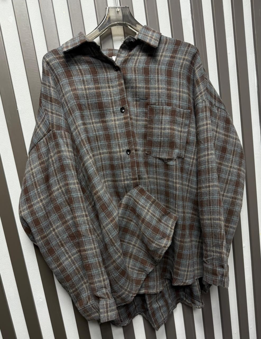 женская рубашка в клетку оверсайз,клетчатая рубашка,рубашка в клетку оверсайз удлиненная 2e_brand,рубашка хлопок,рубашка в клетку оверсайз