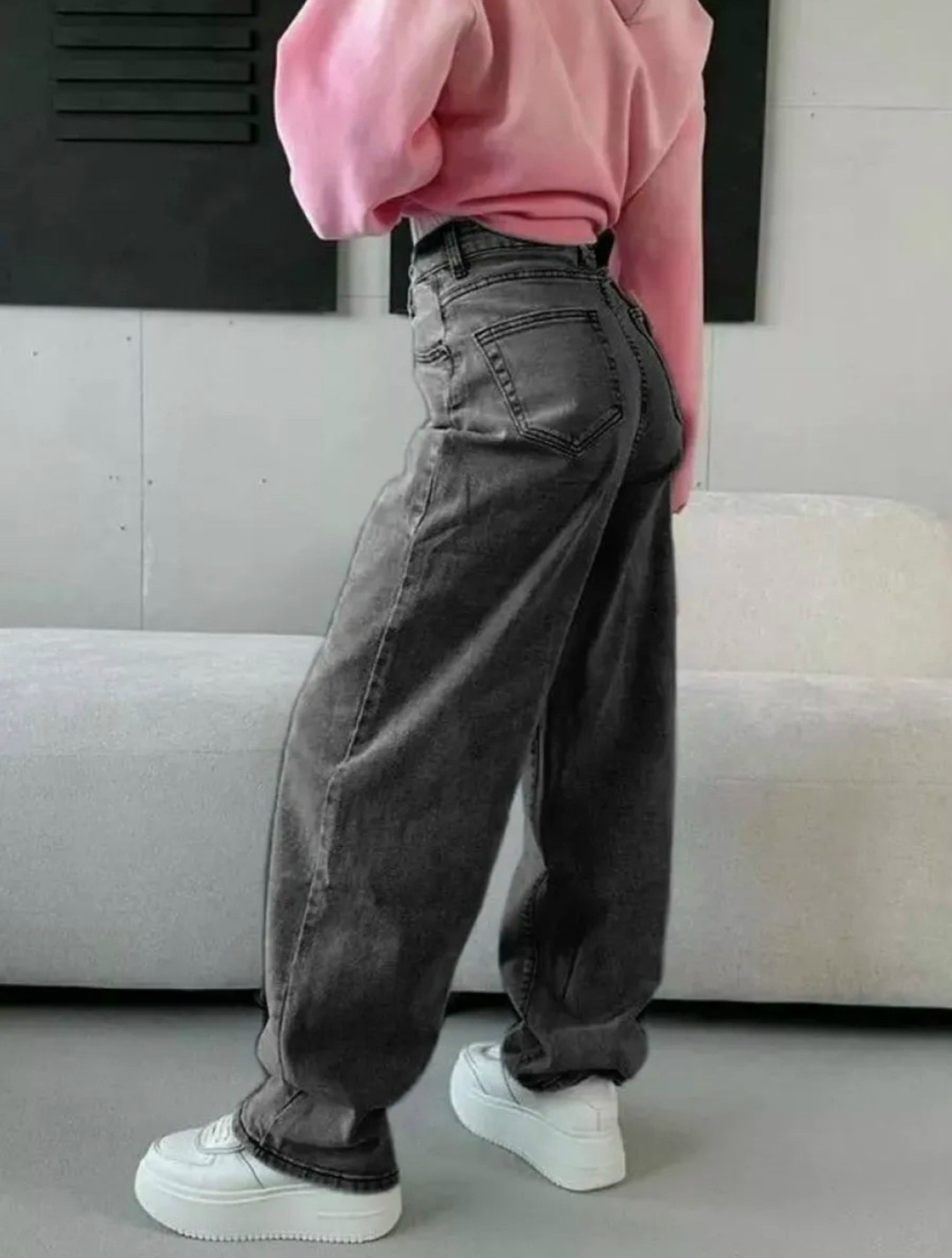 джинсы широкие,модные джинсы,джинсы женские,джинсы с широкими штанинами,стильные джинсы