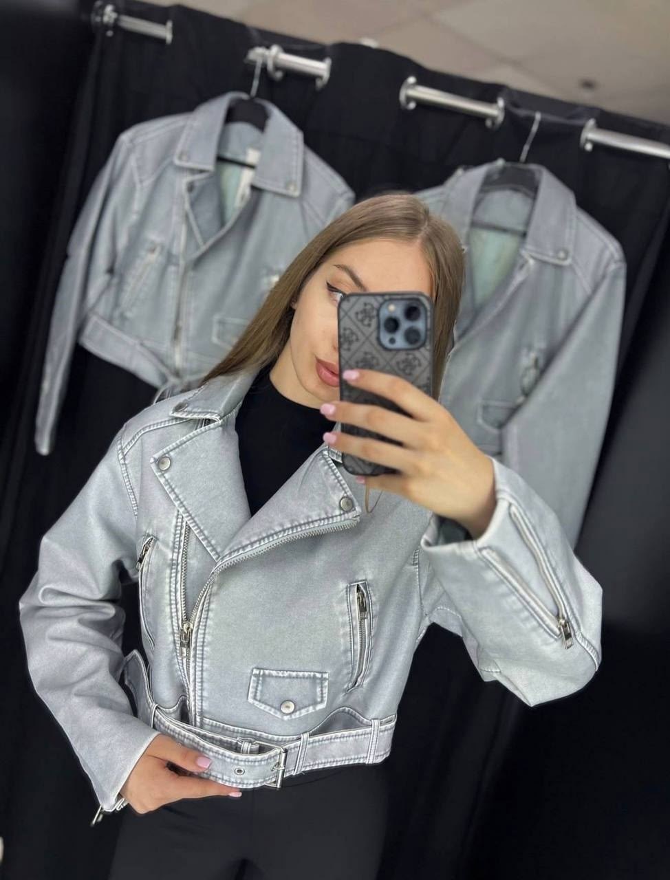 косуха куртка,кожаная куртка,косуха женская куртка кожаная оверсайз,куртка косуха укороченная,джинсовая куртка