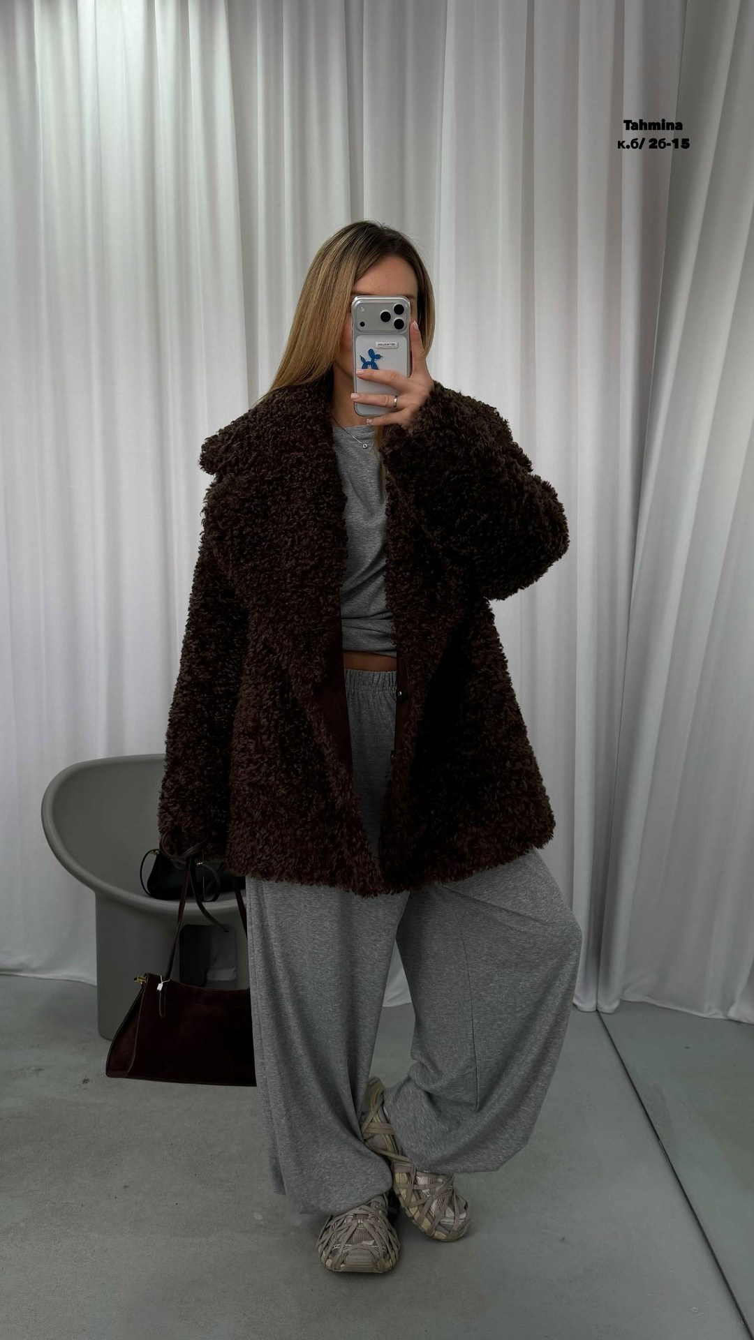 экошуба пальто тедди длинная cosmo brand,шуба из искусственного меха,пальто из искусственного меха,шубка,шубка утеплённая 26333 (шоколад)