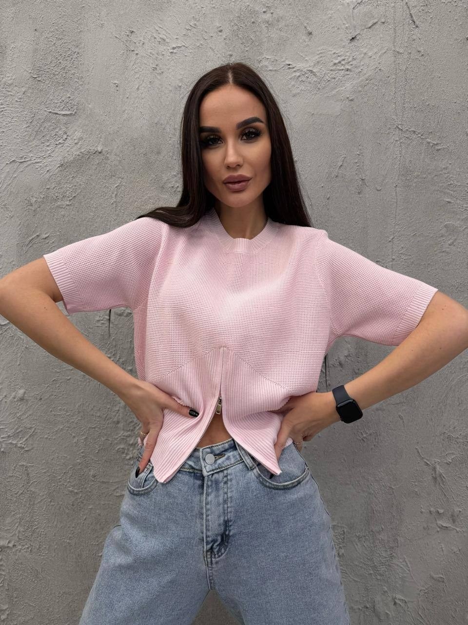 джемпер romgil тз921х голубой,кофта женская,кофта трикотажная,голубой джемпер,базовая кофта