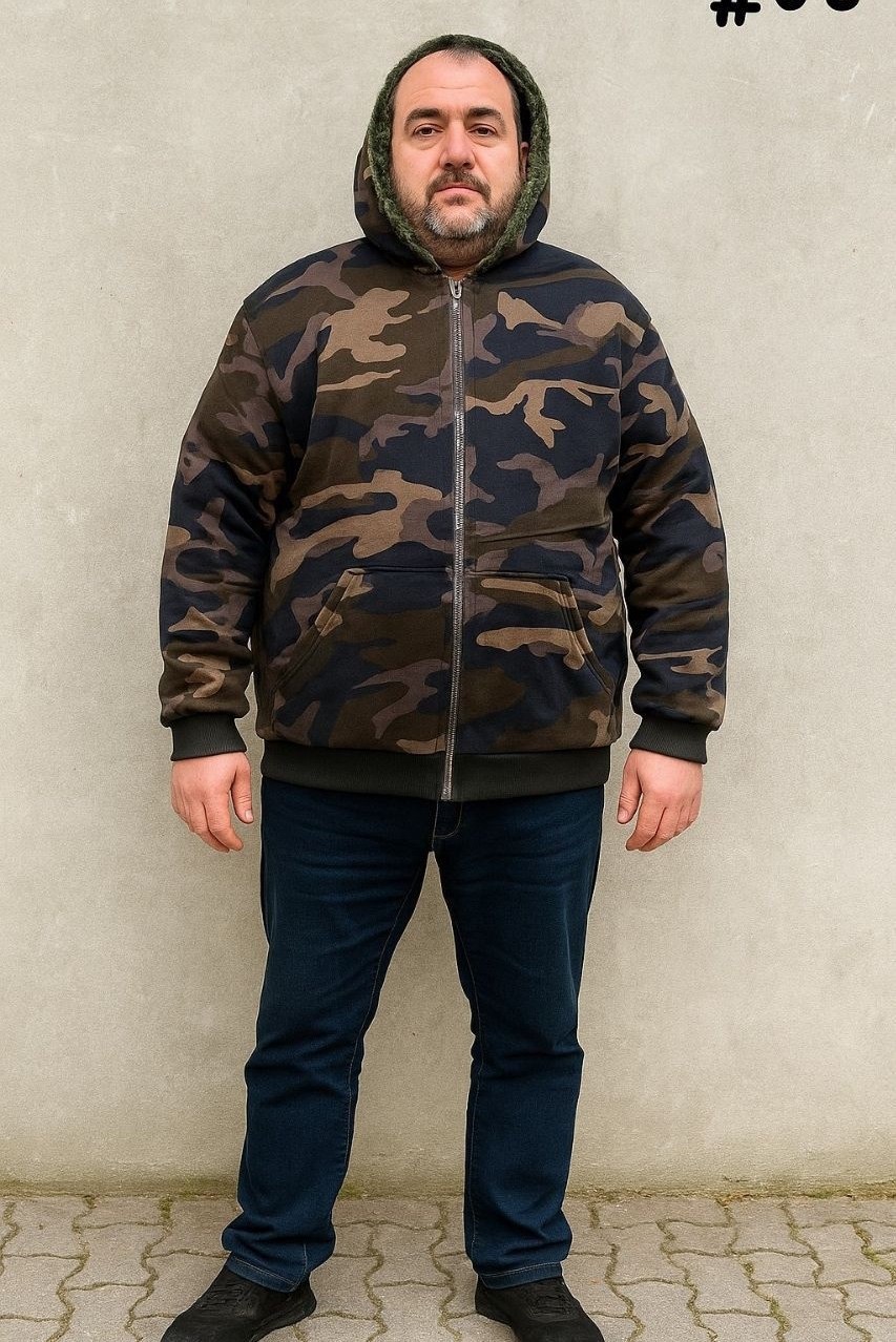 кофта флисовая,мужская зимняя куртка с камуфляжным принтом,толстовка теплая,квие силвер толстовка камуфляж,толстовка мужская