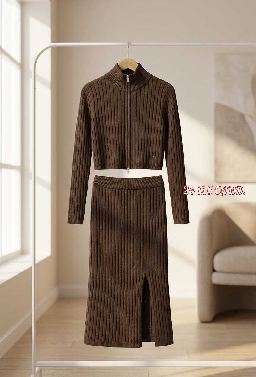 трикотажный костюм с юбкой,костюм с юбкой,костюм женский,женские костюмы с юбкой,вязаный костюм: платье и кардиган